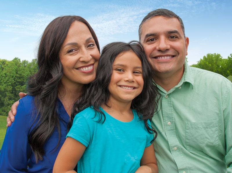 smiling family