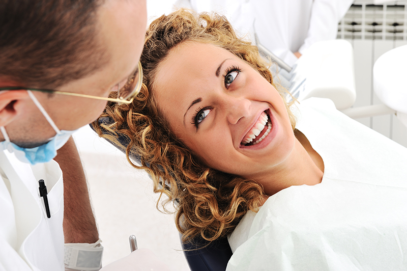 Woman in the Dentist Chair